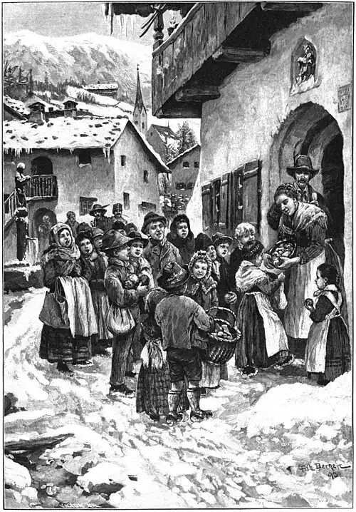 File:Die Gartenlaube (1898) b 0881.jpg Das Kinder-Neujahrssingen in Tirol Nach einer Originalzeichnung von Fritz Bergen