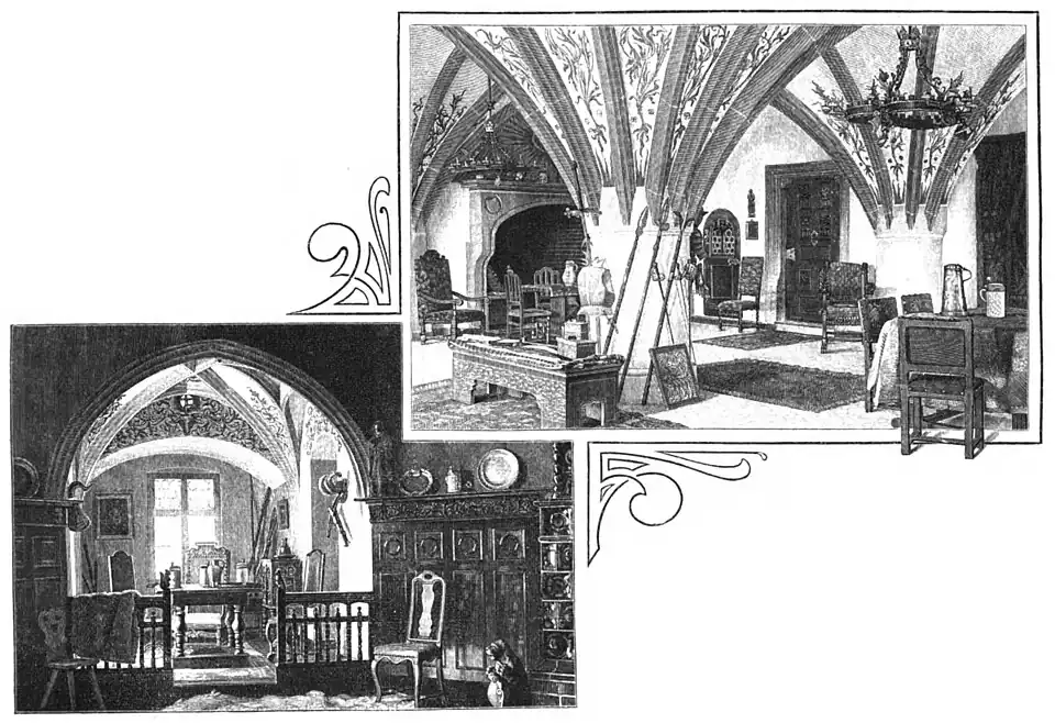 File:Die Gartenlaube (1899) b 0279.jpg Erker im Hirschensaal. Rittersaal im Thünaschen Flügel.