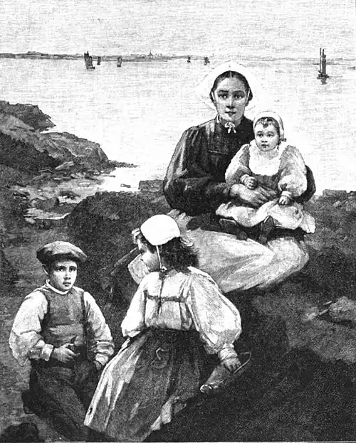 File:Die Gartenlaube (1899) b 0353.jpg Lotsenfamilie Nach dem Gemälde von F. Fleury