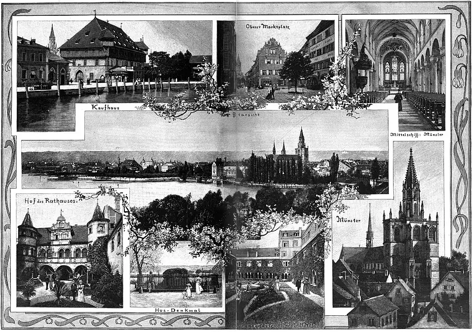 File:Die Gartenlaube (1899) b 0464.jpg (D) Ansichten von Konstanz Nach photographischen Aufnahme von Hofphotograph G. Wolf und E. Ackermanns Buchhandlung in Konstanz
