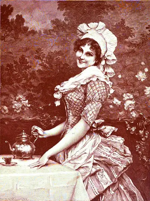 File:Die Gartenlaube (1899) b 0484_e.jpg (S) Guten Morgen Nach dem Gemälde von F. Vinea