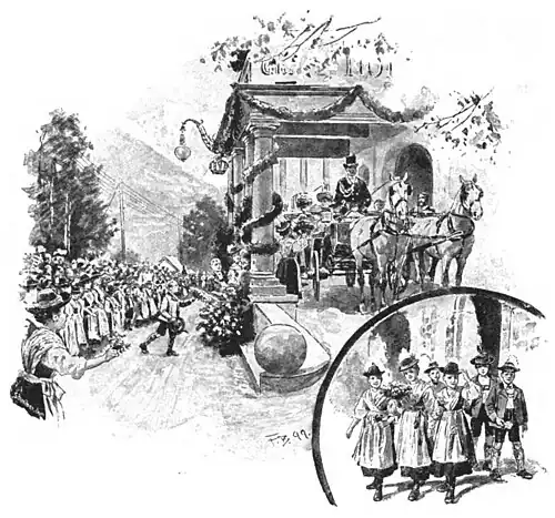 File:Die Gartenlaube (1899) b 0547_1.jpg Die Begrüßung der deutschen Kaiserin in Berchtesgaden durch die Schuljugend Nach dem Leben gezeichnet von Fritz Bergen