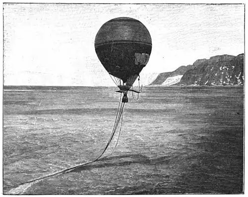 File:Die Gartenlaube (1899) b 0565_1.jpg Fig. 4. Andrées „Adler“ im Aufstieg