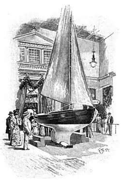 File:Die Gartenlaube (1899) b 0592_1.jpg Segelboot in der Vorhalle Fritz Bergen