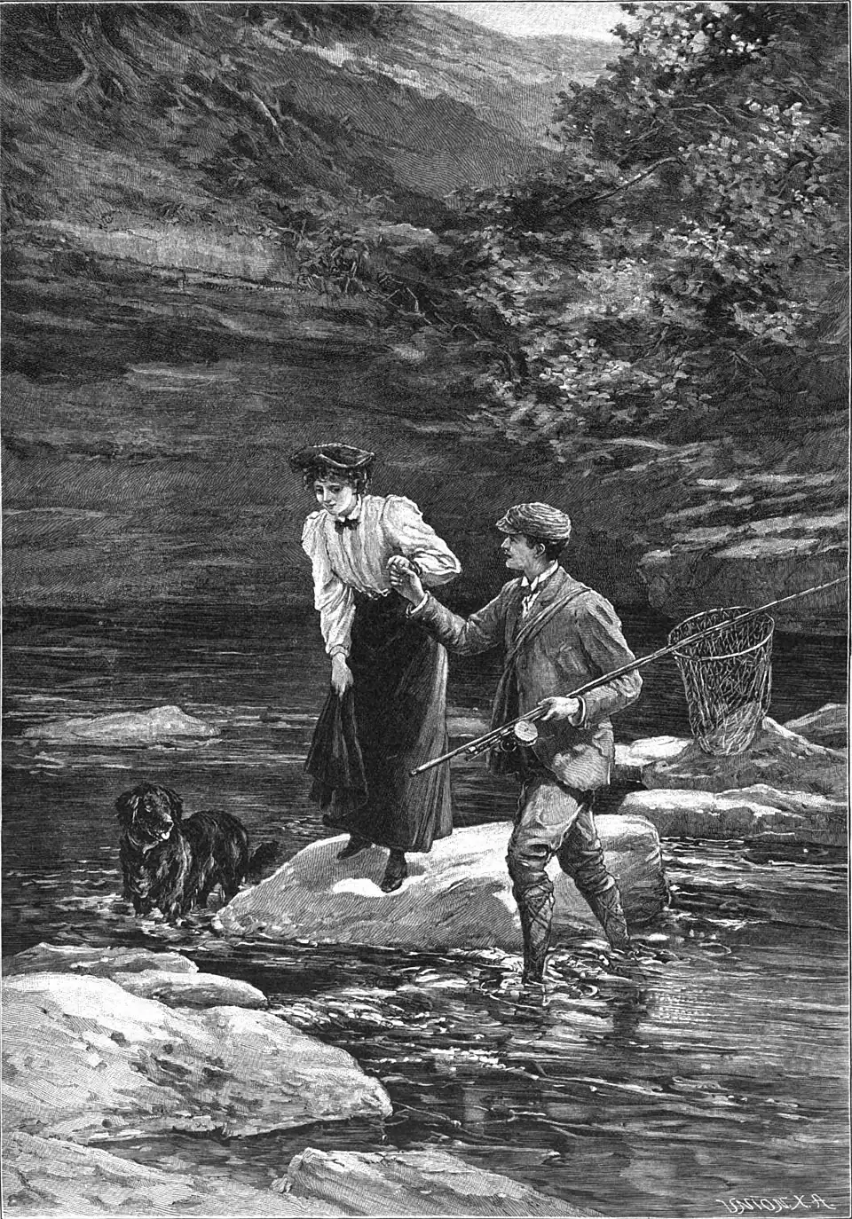 File:Die Gartenlaube (1899) b 0733.jpg Ein Freund in der Not Nach dem Gemälde von Heywood Hardy