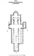 Tabelle I: Grundriss der Klosterkirche in Heilsbronn