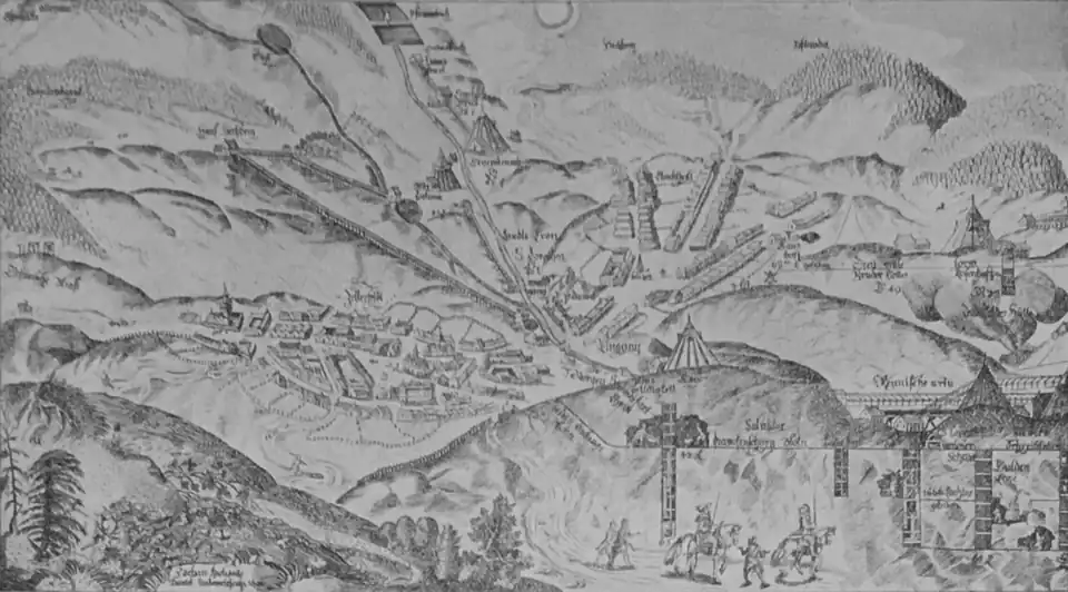 S. 34, Die freien Bergstädte Clausthal und Zellerfeld im Jahre 1606 – Nach Zacharias Koch, Archiv Oberbergamt Clausthal