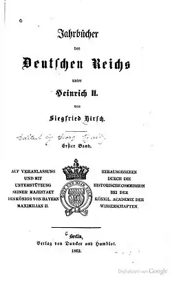 Jahrbücher der Deutschen Geschichte
