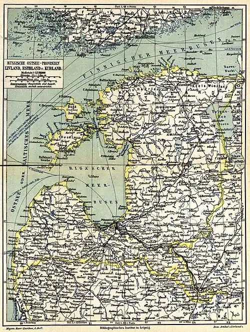 Russische Ostsee-Provinzen Livland, Esthland u. Kurland