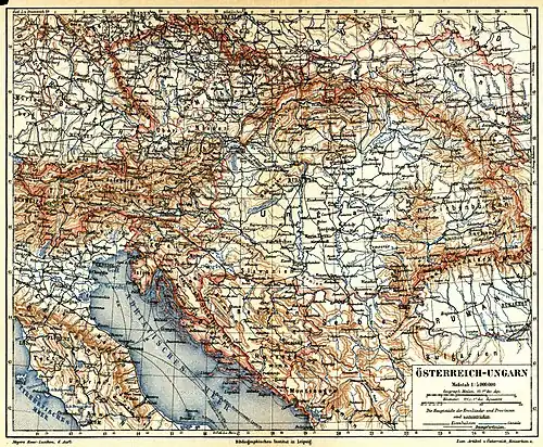 Österreich-Ungarn [Übersichtskarte]