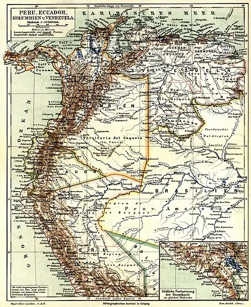 Peru, Ecuador, Kolumbien u. Venezuela
