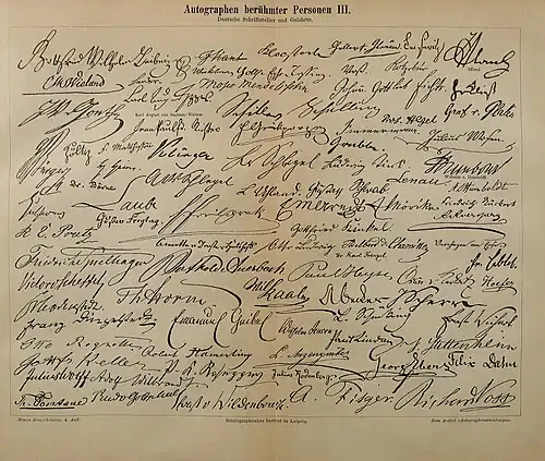 Autographen berühmter Personen III