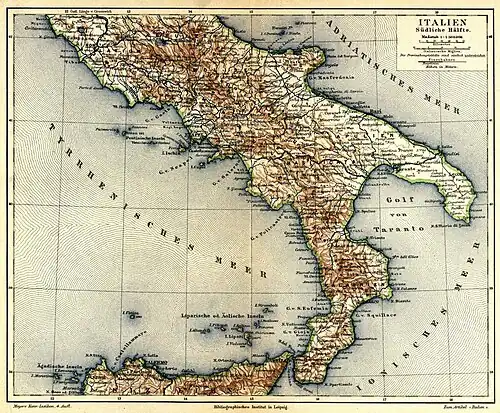Italien, südliche Hälfte