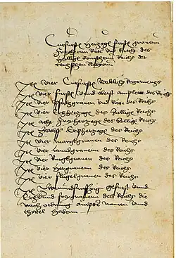 Handschriftenverzeichnis