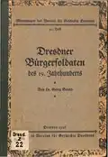 Dresdner Bürgersoldaten des 19. Jahrhunderts, Heft 30, 1926