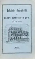 Sechzehnter Jahresbericht des deutschen Mädchenheims zu Paris 1900-1901