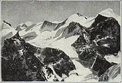 Zentralalpen: Blick auf das Berninagebiet im südl. Graubünden.