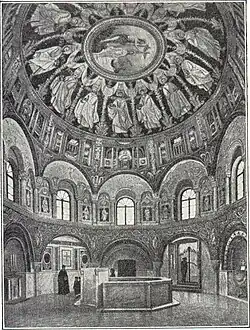 Frühchristliche Taufkapelle San Giovanni in Ravenna.