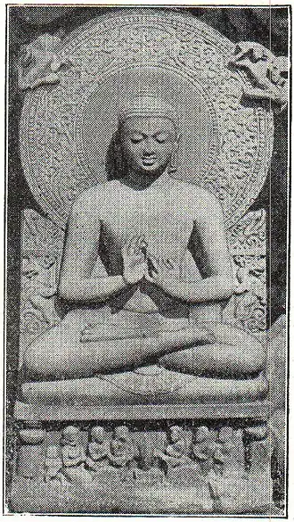 Indische Kunst: Buddha von Sarnath.