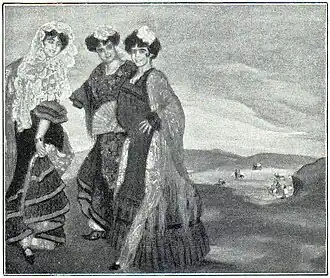 9. Ignacio Zuloaga: Meine drei Cousinen.