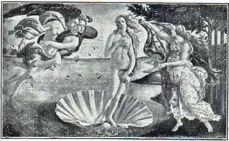10. Sandro Botticelli: Die schaumgeborene Venus (Florenz, Akademie).