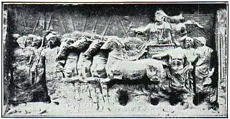 10. Relief vom Titusbogen in Rom.