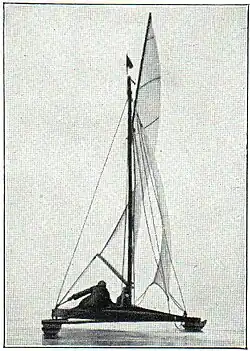 13. Eissegeljacht. (Phot. Schlochauer.)