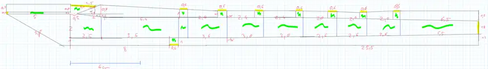 Selbst erstellte Skizze zur Modellierung der Blockflöte