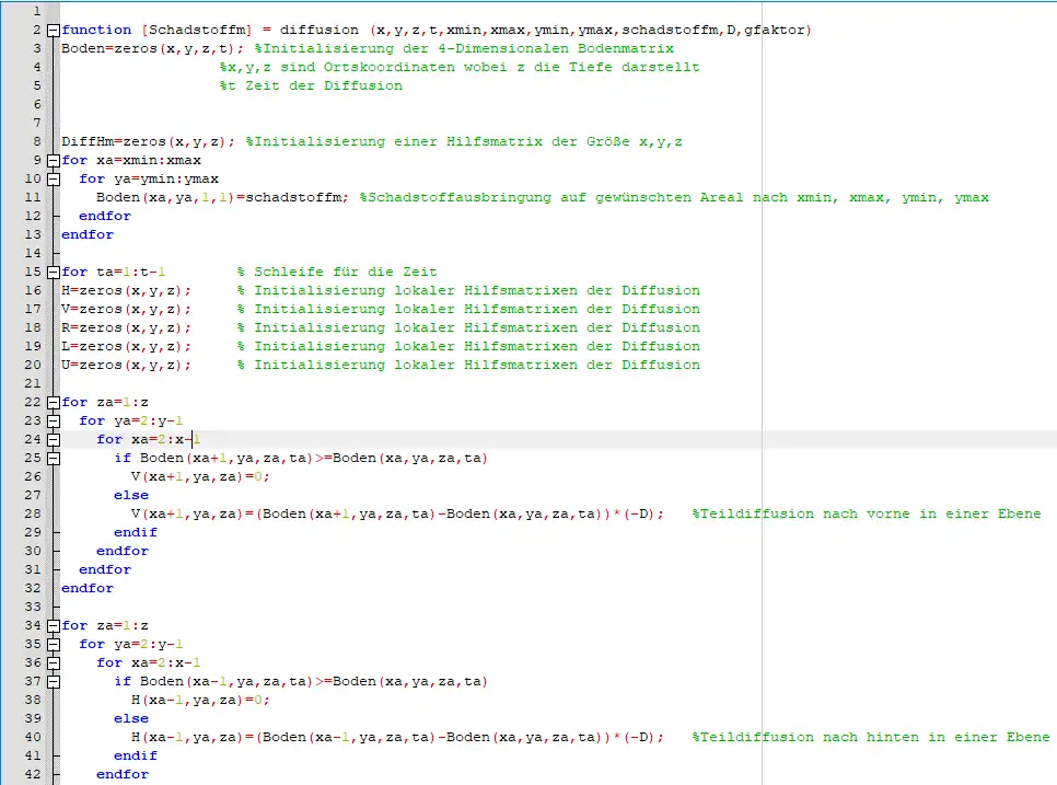 Diffusion quellcode 1