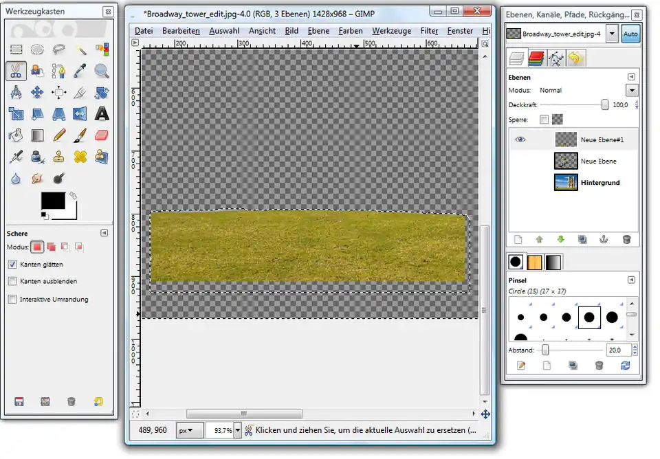 Hintergrund löschen