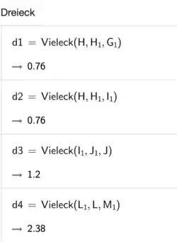 Flächenberechnung Dreiecke