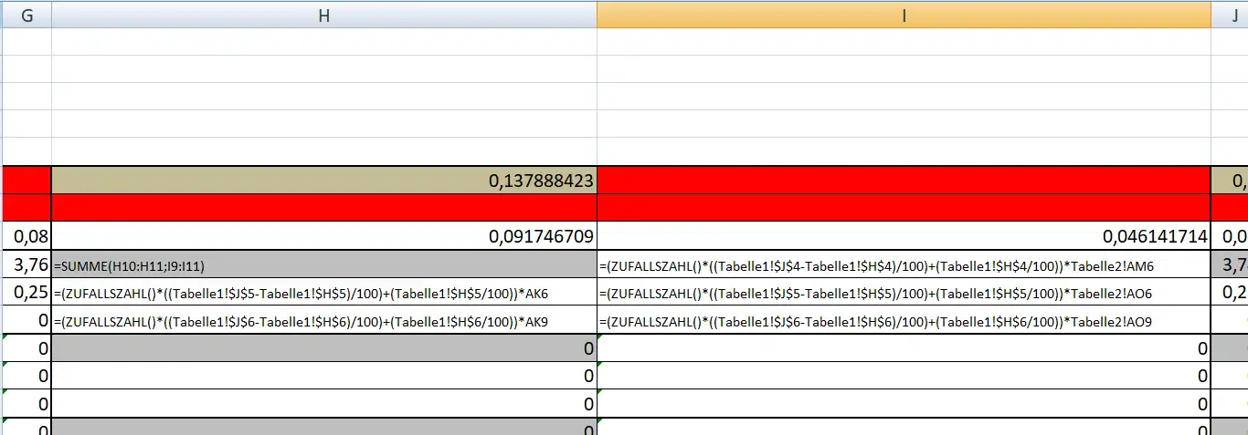 Formeltext Tabelle links