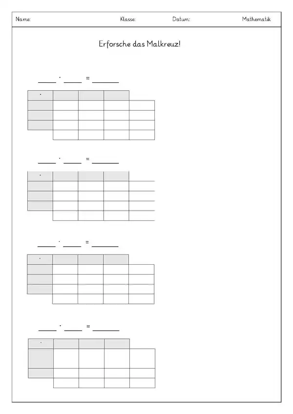 Arbeitsblatt 3 Summanden