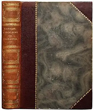 Zeitgenössischer Einband mit Jugendstil-Rückenschmuck.