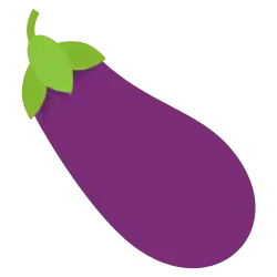 Image of the eggplant emoji