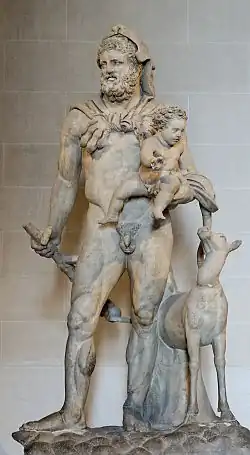 Heracles, the greatest hero of Greek mythology, and his child, Louvre.