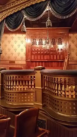 Mabel Tainter box seats, place where the Tainter family would be seated