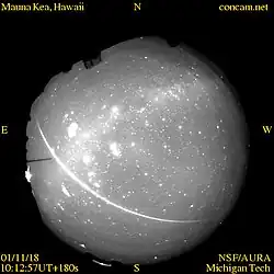 Mauna Kea, Hawaii Nov. 18, 2001 UTC 10:12:57 180 seconds