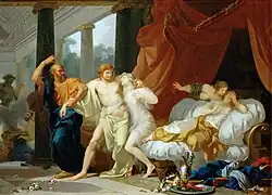 Regnault Socrates Tears Alcibiades from the Embrace of Sensual Pleasure